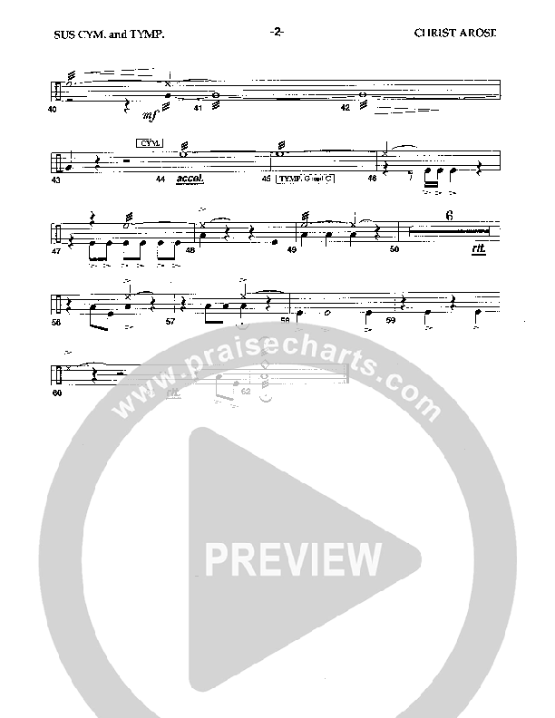 Christ Arose (Instrumental) Timpani (Camp Kirkland)