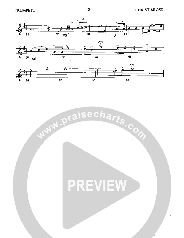 Christ Arose (Instrumental) Trumpet 1 (Camp Kirkland)