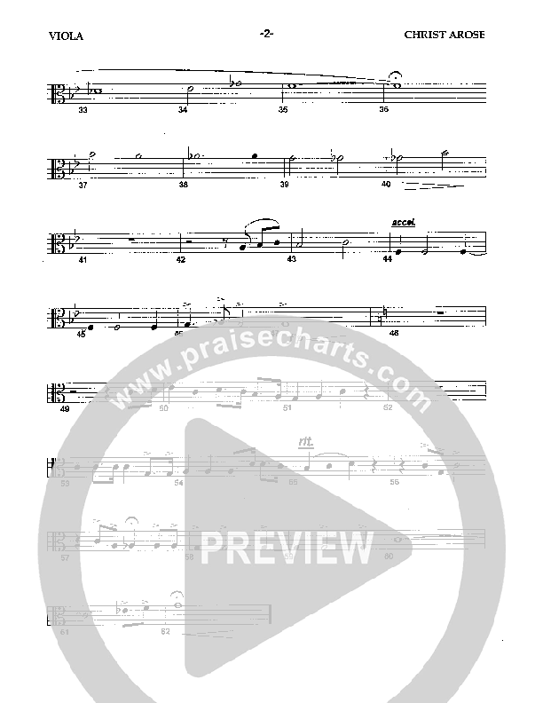 Christ Arose (Instrumental) Viola (Camp Kirkland)