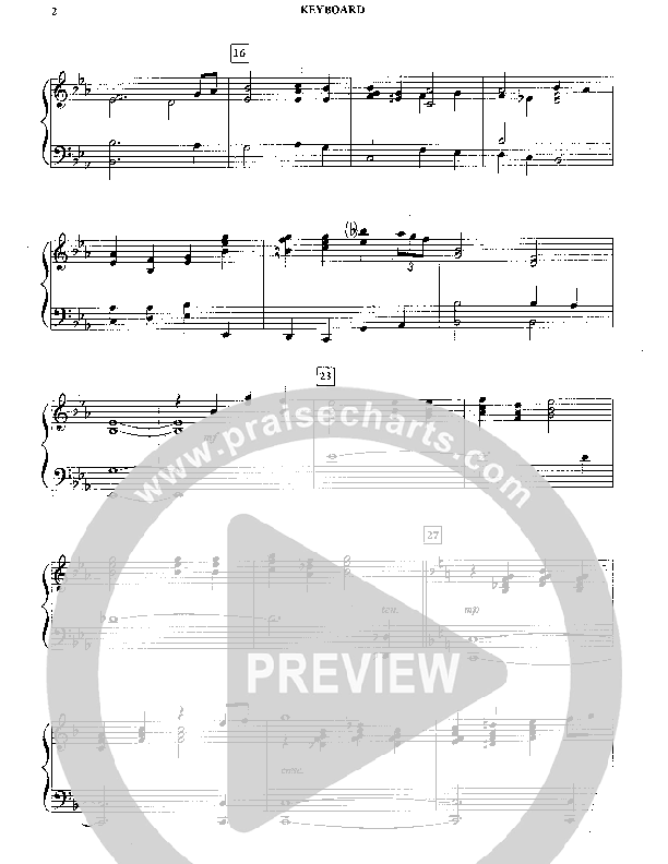 Fairest Lord Jesus (Instrumental) Piano Sheet (Camp Kirkland)