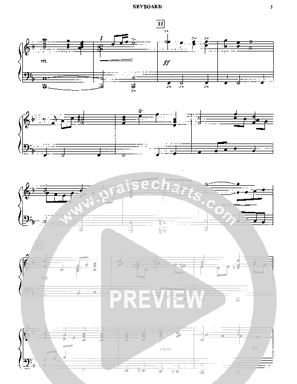 Fairest Lord Jesus (Instrumental) Piano Sheet (Camp Kirkland)