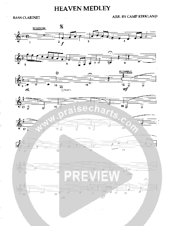 Heaven Medley (Instrumental) Bass Clarinet (Camp Kirkland)