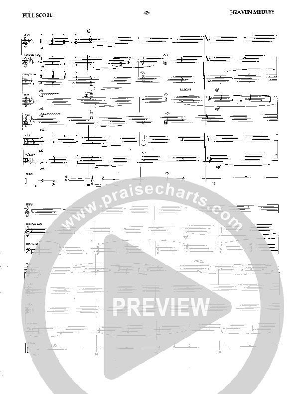 Heaven Medley (Instrumental) Conductor's Score (Camp Kirkland)