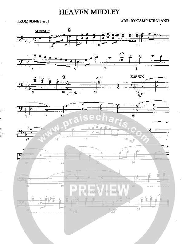 Heaven Medley (Instrumental) Trombone 1/2 (Camp Kirkland)