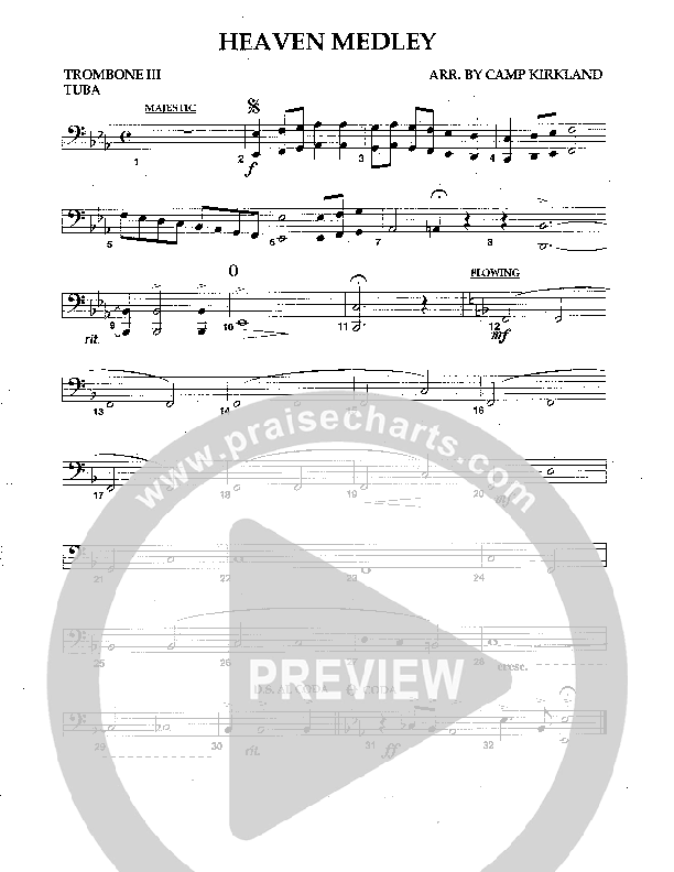 Heaven Medley (Instrumental) Trombone 3/Tuba (Camp Kirkland)