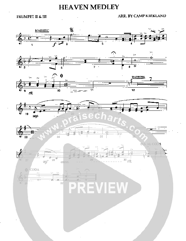 Heaven Medley (Instrumental) Trumpet 2/3 (Camp Kirkland)