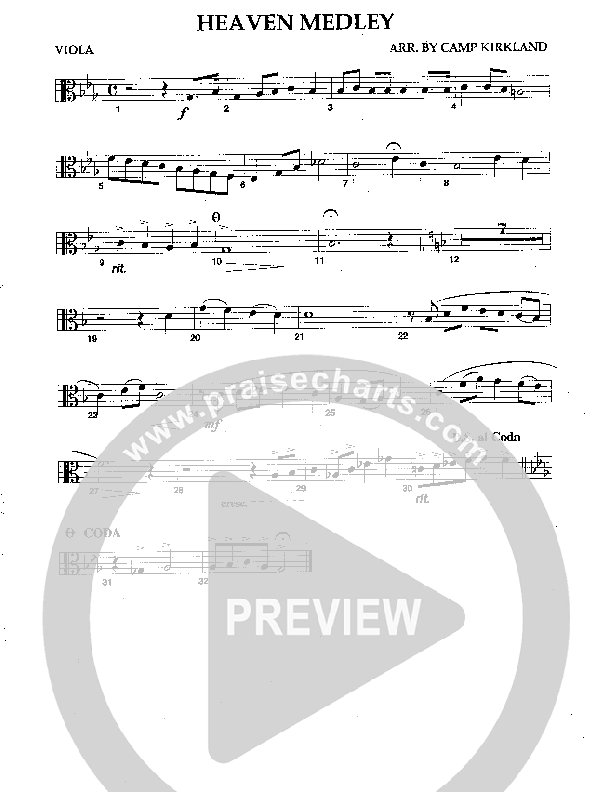 Heaven Medley (Instrumental) Viola (Camp Kirkland)