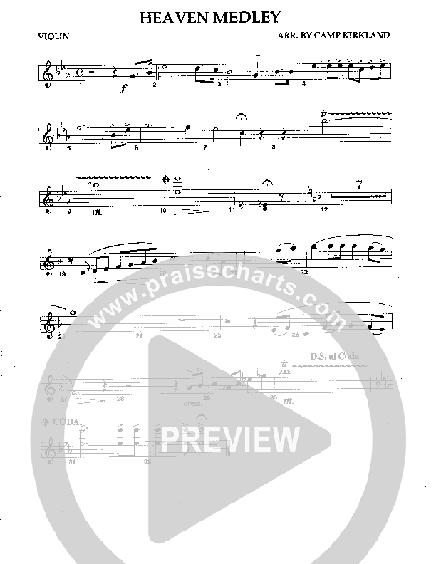 Heaven Medley (Instrumental) Violins (Camp Kirkland)