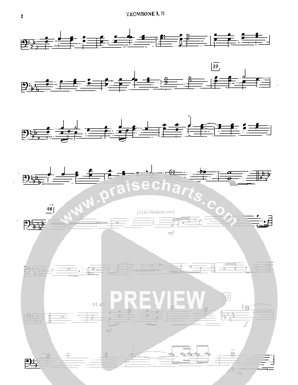 Joyful Joyful We Adore Thee (Instrumental) Trombone 1/2 (Camp Kirkland)