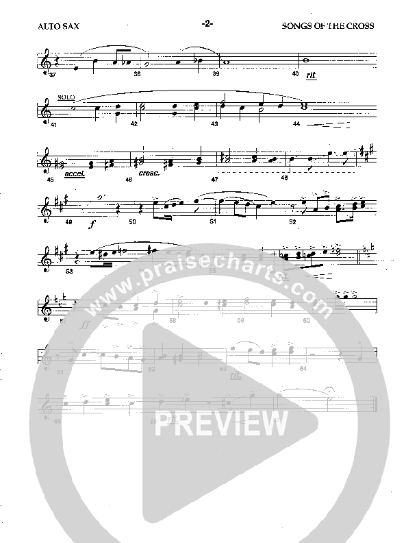 Songs Of The Cross Alto Sax (Camp Kirkland)