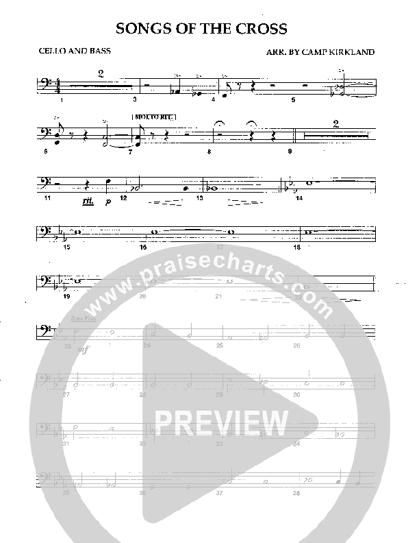 Songs Of The Cross Cello/Bass (Camp Kirkland)