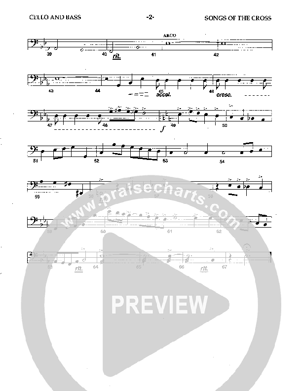 Songs Of The Cross Cello/Bass (Camp Kirkland)