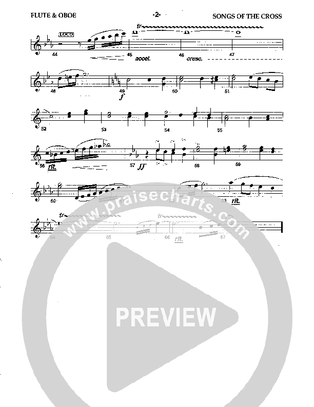 Songs Of The Cross Flute/Oboe (Camp Kirkland)