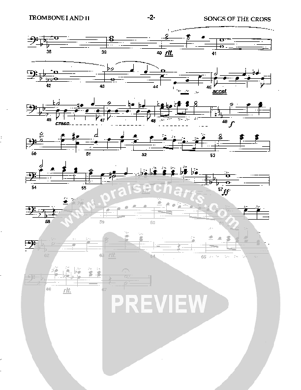 Songs Of The Cross Trombone 1/2 (Camp Kirkland)