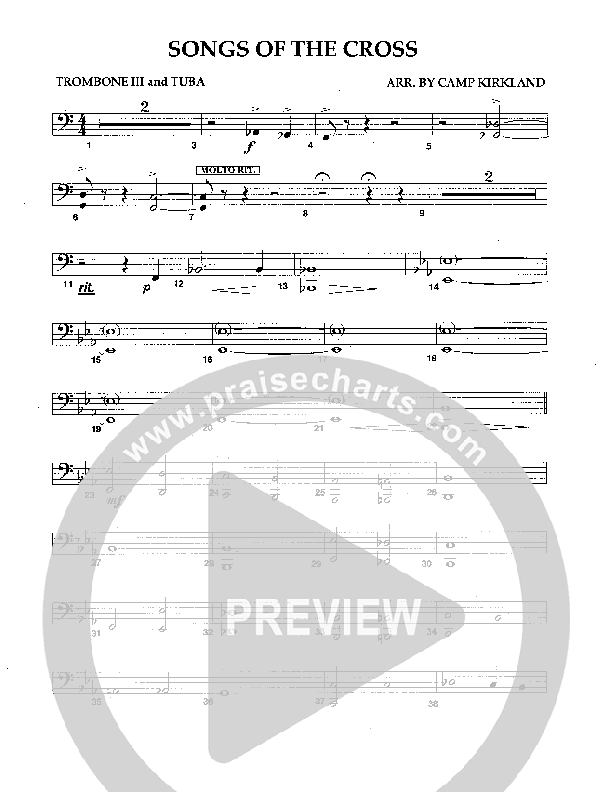 Songs Of The Cross Trombone 3/Tuba (Camp Kirkland)