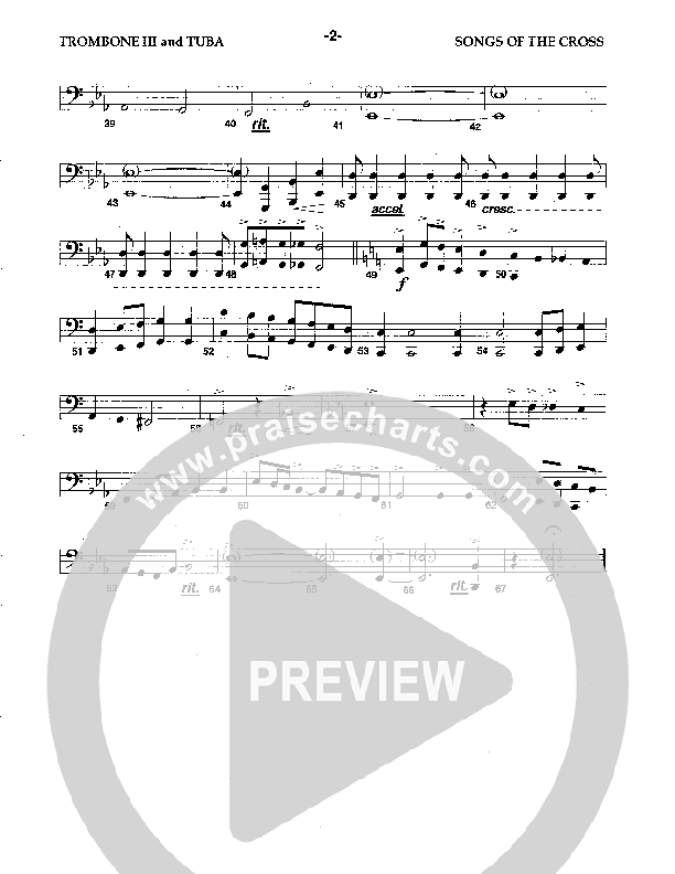 Songs Of The Cross Trombone 3/Tuba (Camp Kirkland)