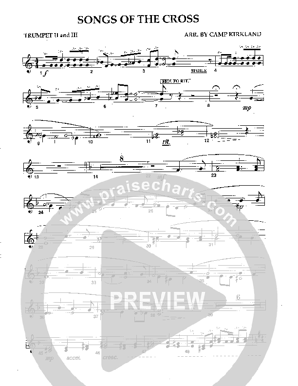 Songs Of The Cross Trumpet 2/3 (Camp Kirkland)