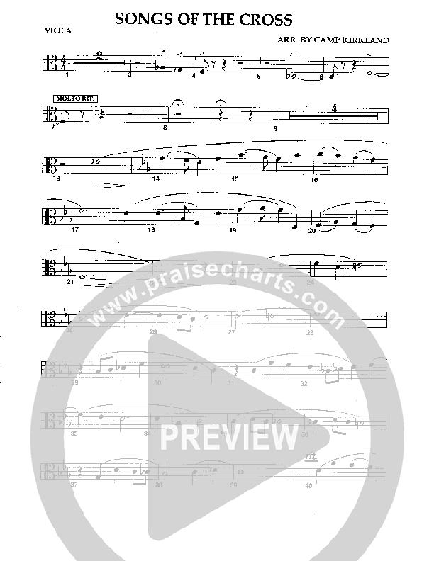 Songs Of The Cross Viola (Camp Kirkland)