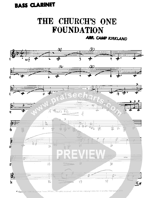 The Church's One Foundation Bass Clarinet (Camp Kirkland)