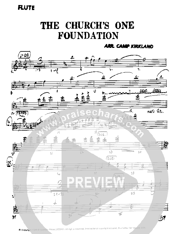 The Church's One Foundation Flute (Camp Kirkland)
