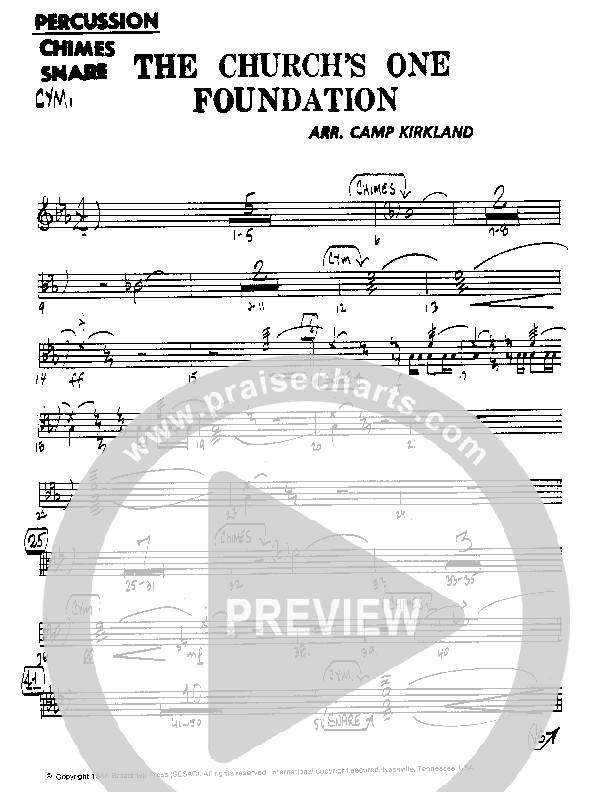 The Church's One Foundation Percussion (Camp Kirkland)