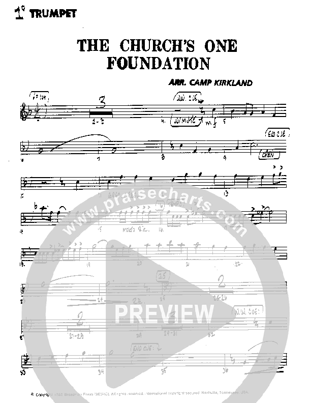 The Church's One Foundation Trumpet 1 (Camp Kirkland)