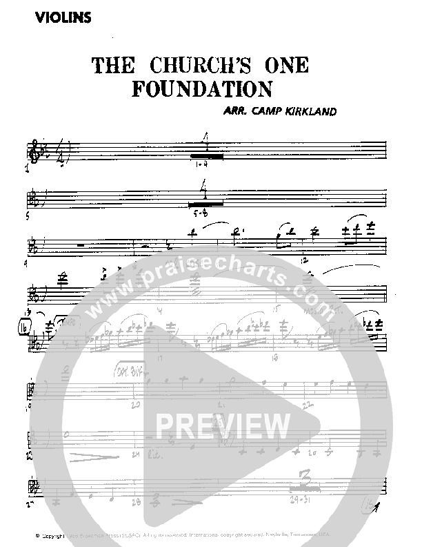 The Church's One Foundation Violins (Camp Kirkland)