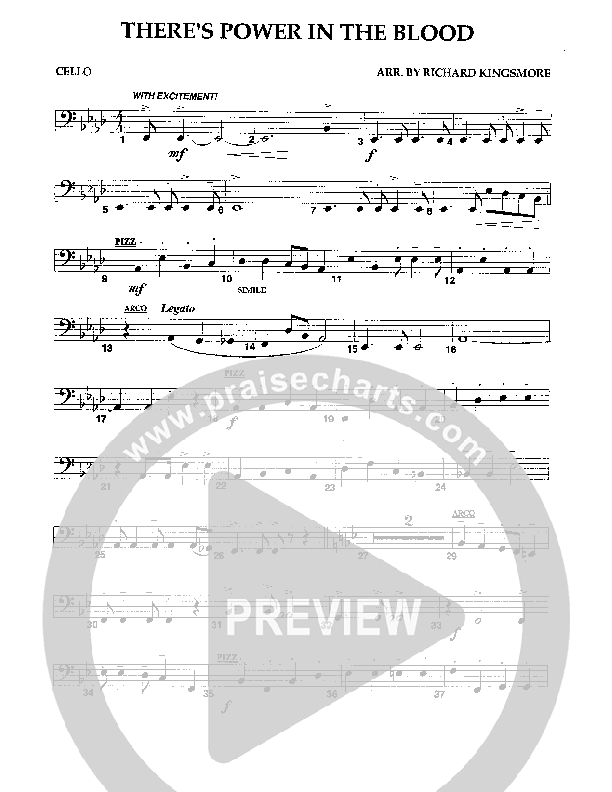 There's Power In The Blood (Instrumental) Cello (Camp Kirkland)