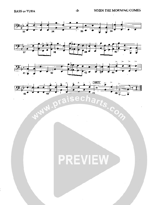 When The Morning Comes Double Bass (Camp Kirkland)