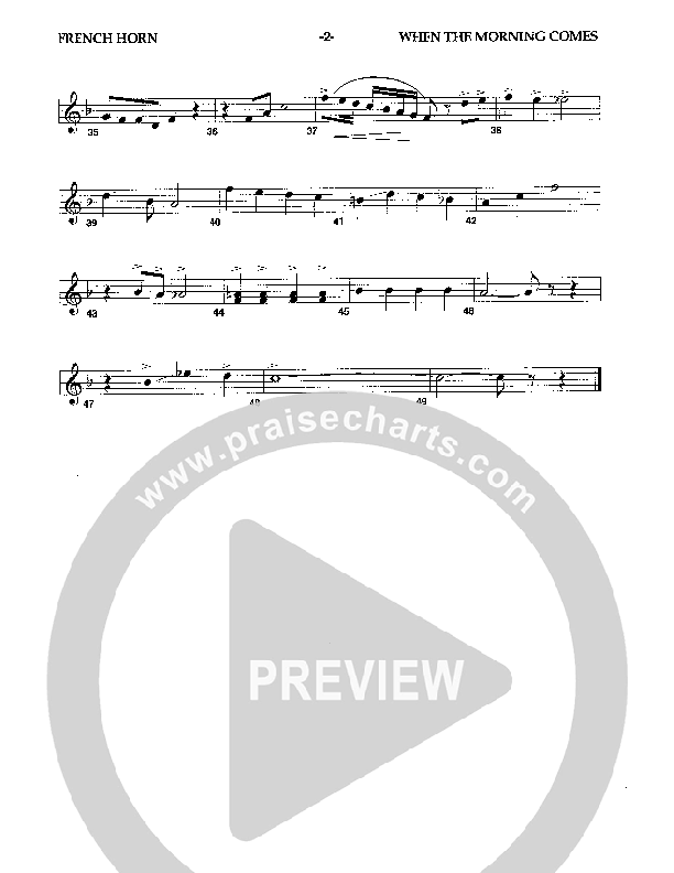 When The Morning Comes French Horn (Camp Kirkland)