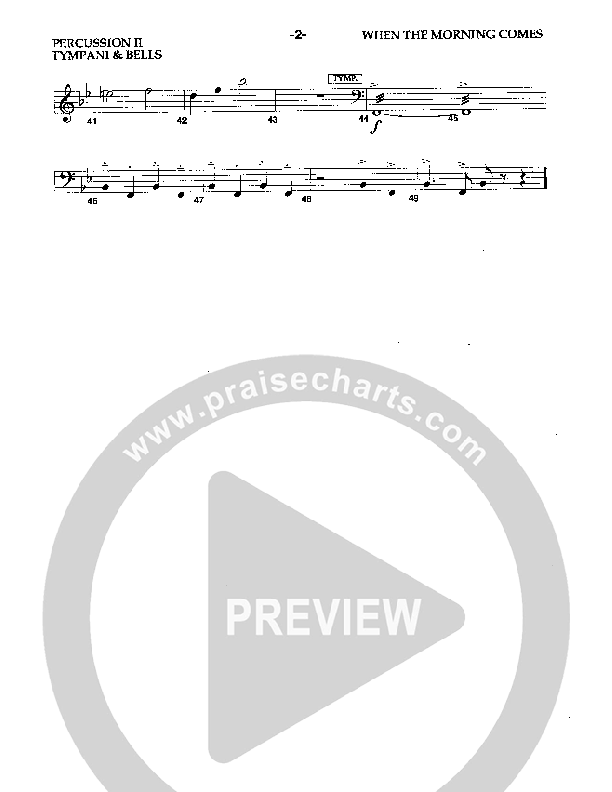 When The Morning Comes Percussion 1/2 (Camp Kirkland)