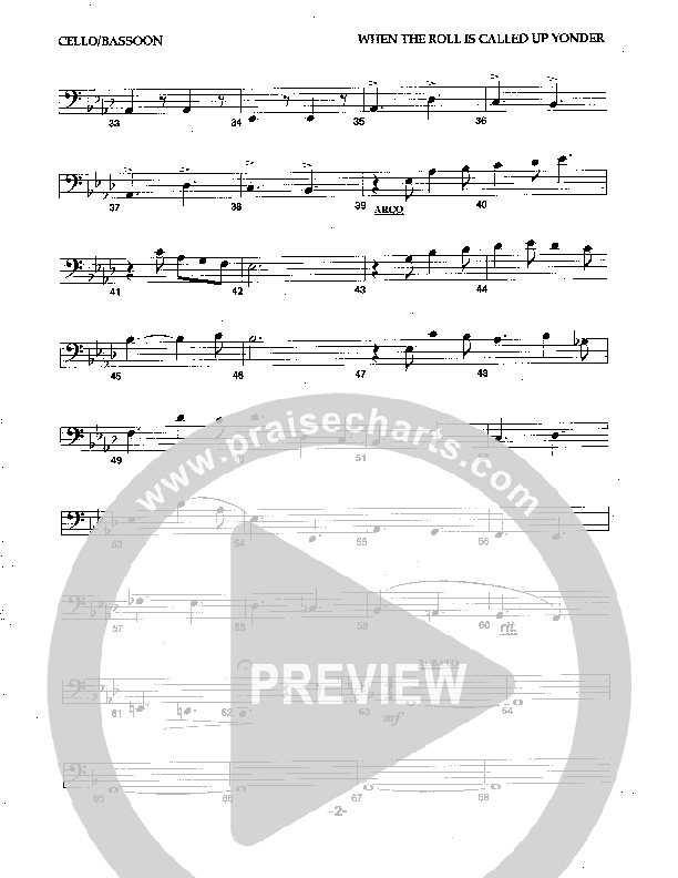 When The Roll Is Called Up Yonder Cello (Camp Kirkland)