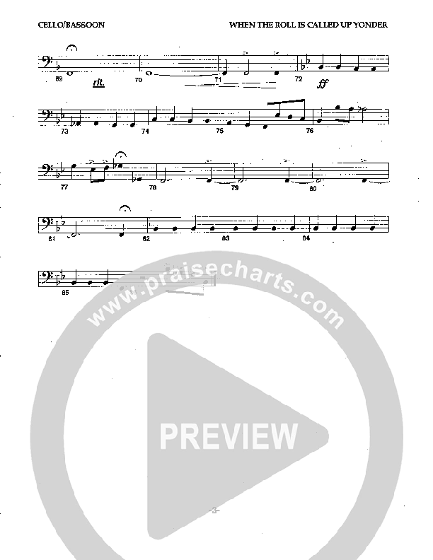 When The Roll Is Called Up Yonder Cello (Camp Kirkland)