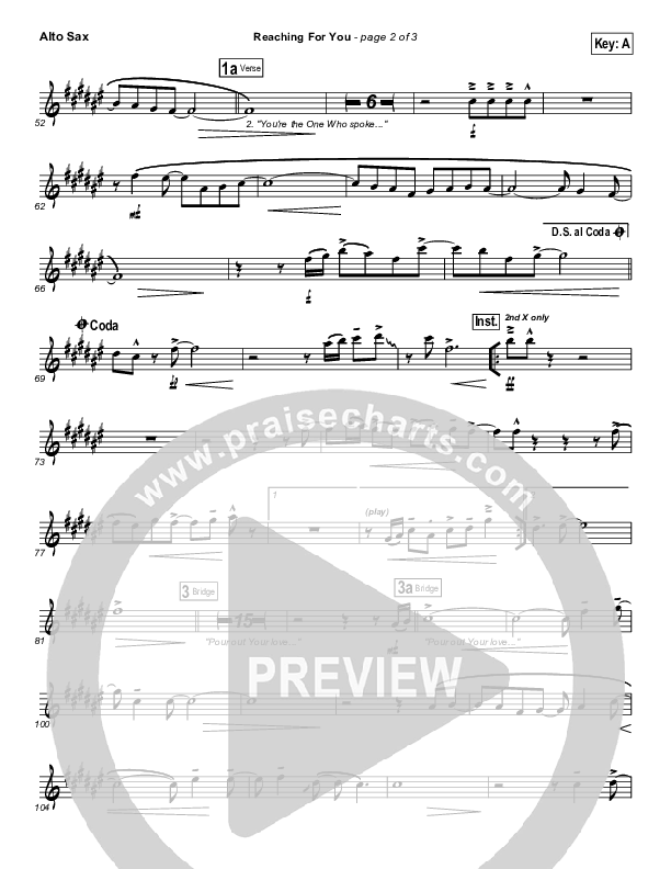 Reaching For You Alto Sax (Lincoln Brewster)