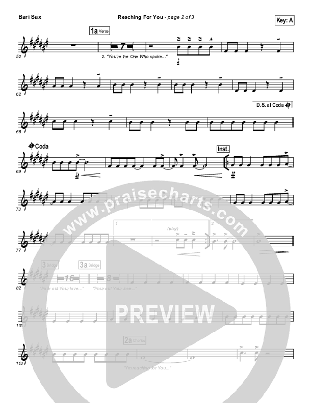 Reaching For You Bari Sax (Lincoln Brewster)