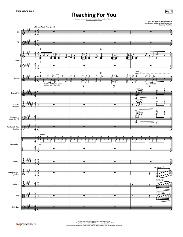Reaching For You Orchestration (Lincoln Brewster)