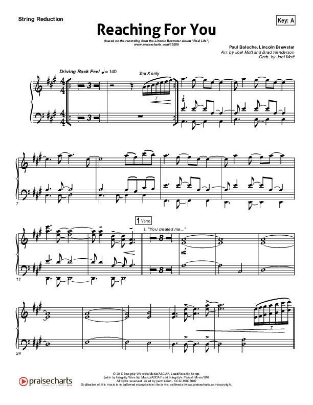 Reaching For You Synth Strings (Lincoln Brewster)