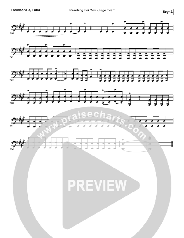 Reaching For You Trombone 3/Tuba (Lincoln Brewster)