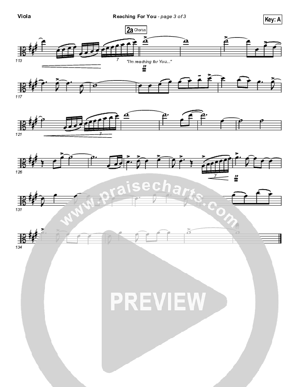 Reaching For You Viola (Lincoln Brewster)