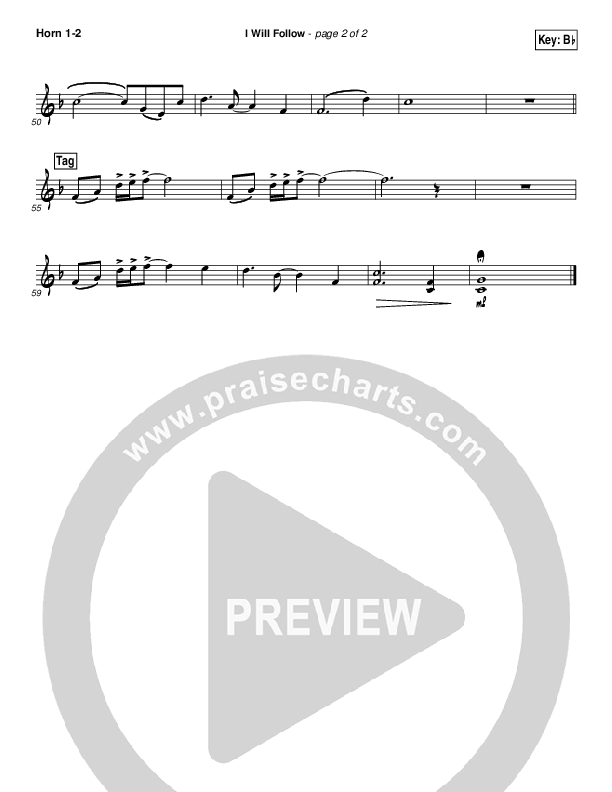 I Will Follow Brass Pack (Chris Tomlin)