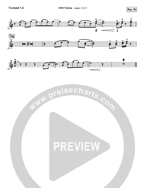 I Will Follow Trumpet 1,2 (Chris Tomlin)