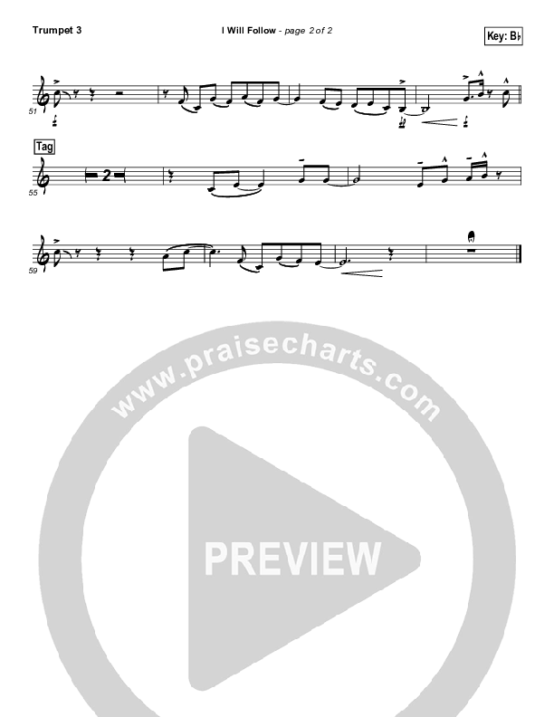 I Will Follow Trumpet 3 (Chris Tomlin)