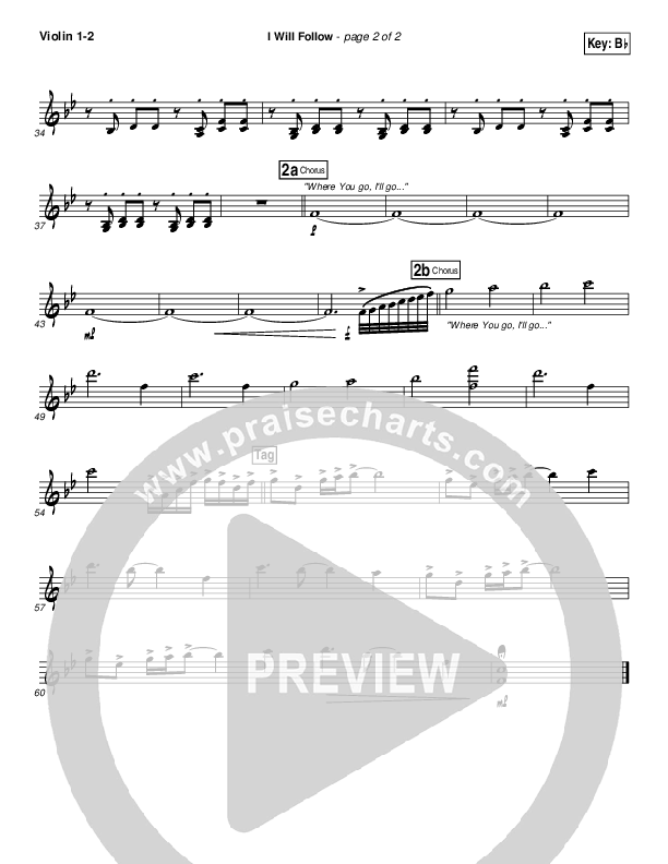 I Will Follow Violin 1/2 (Chris Tomlin)