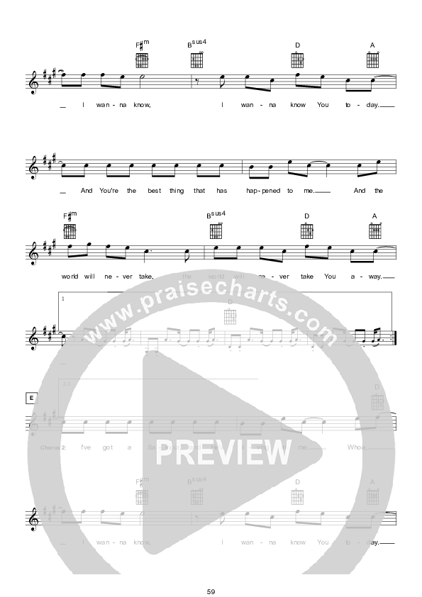 What The World Will Never Take Lead Sheet (Hillsong UNITED)