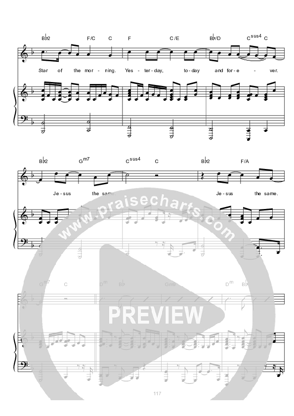 Jesus The Same Piano/Vocal & Lead (Hillsong Worship)