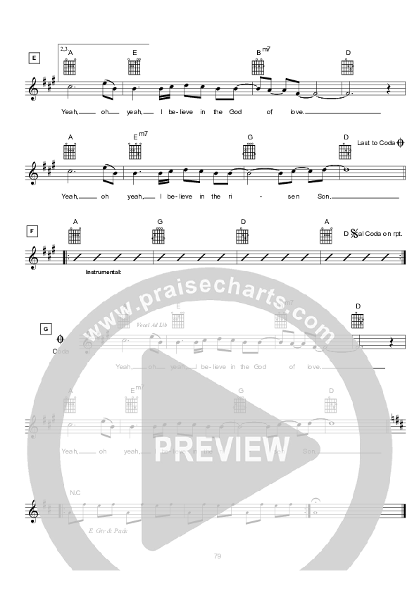 Am I To Believe Lead Sheet (Hillsong UNITED)