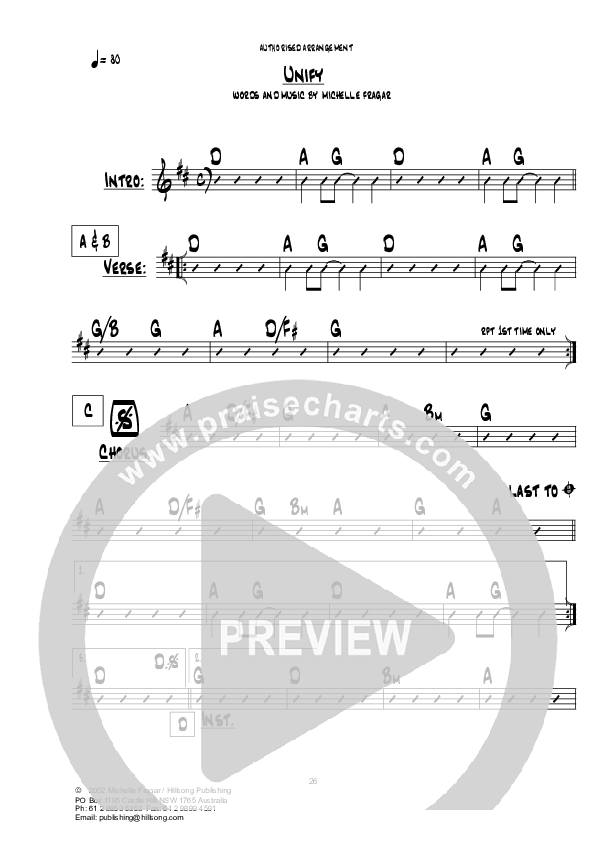 Unify Chords & Lyrics (Hillsong UNITED)