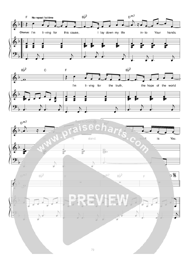 For This Cause Lead & Piano (Hillsong Worship)