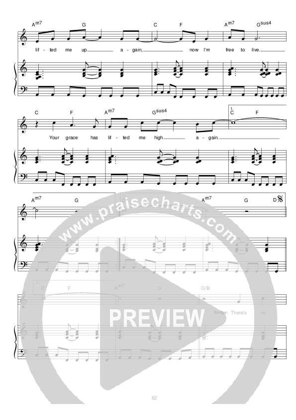 Lifted Me High Again Lead & Piano (Hillsong Worship)