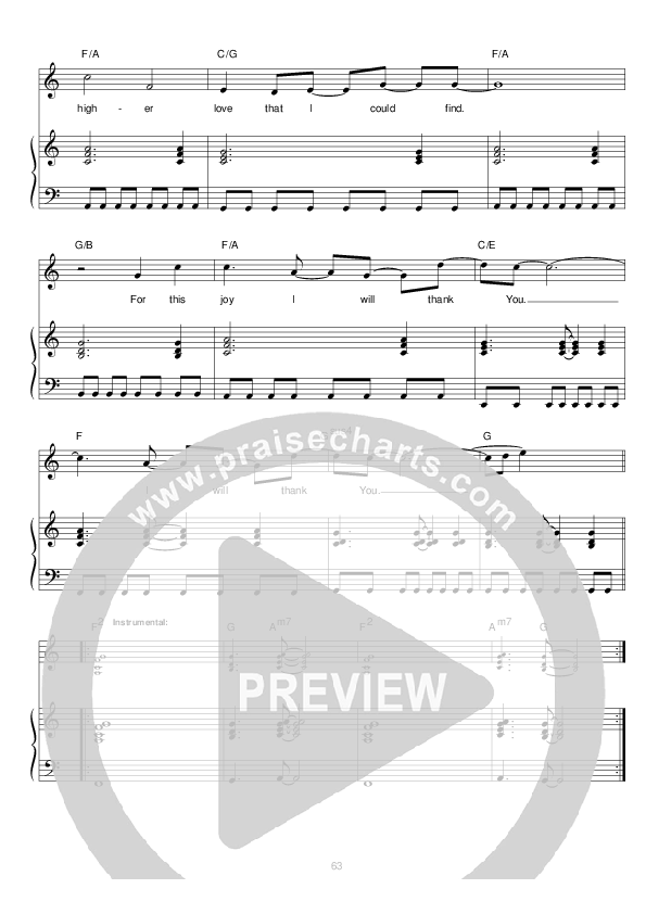 Lifted Me High Again Lead & Piano (Hillsong Worship)